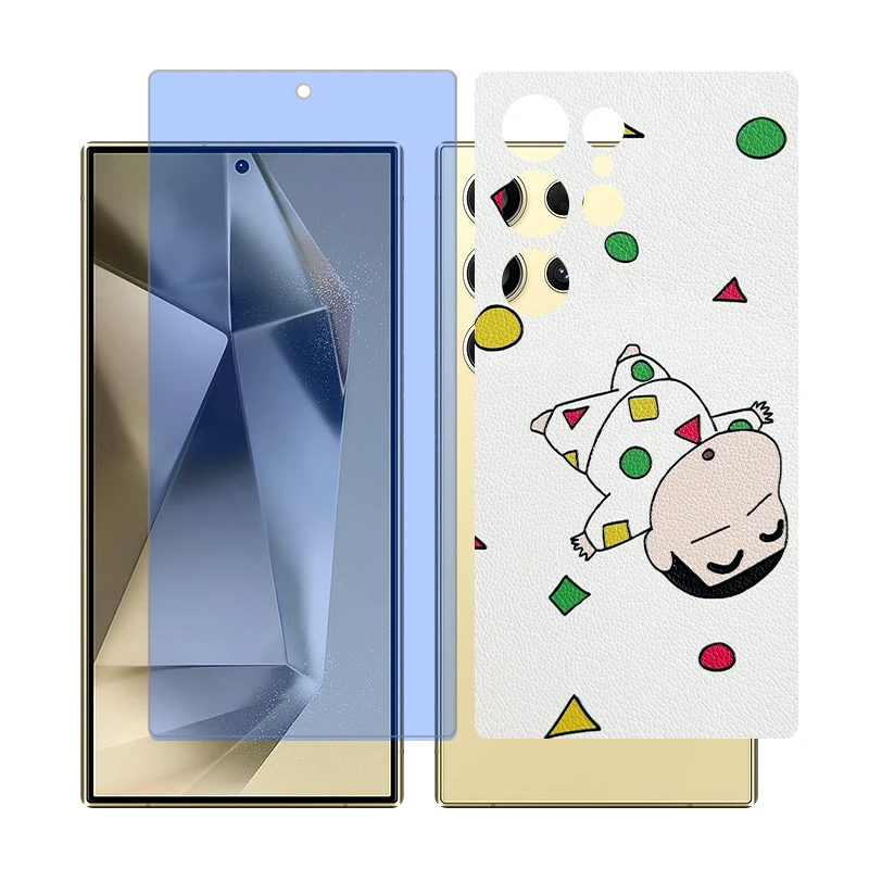 محافظ صفحه نمایش آنتی بلو گلس مدل Together مناسب برای گوشی موبایل سامسونگ Galaxy S22 Ultra به همراه برچسب پوششی پشت گوشی