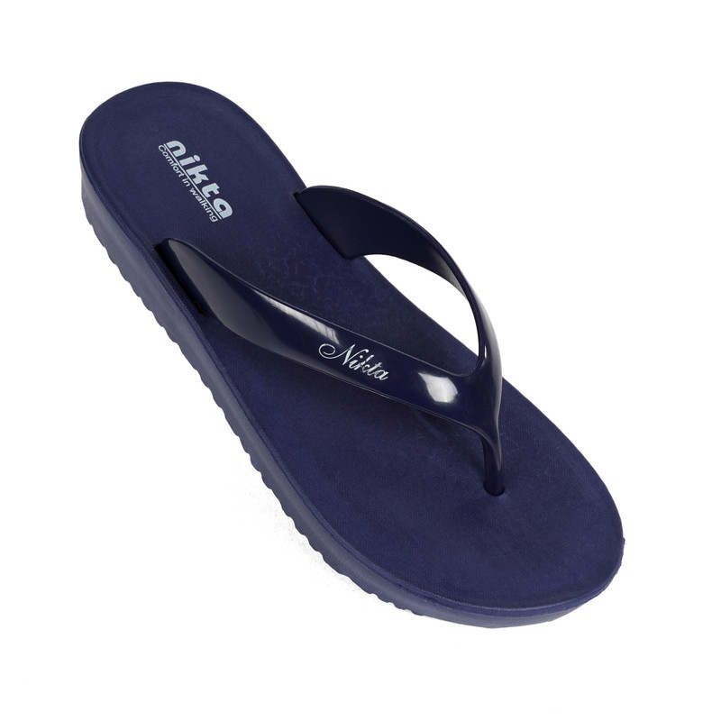 دمپایی لا انگشتی زنانه نیکتا مدل 294 رنگ سرمه ای