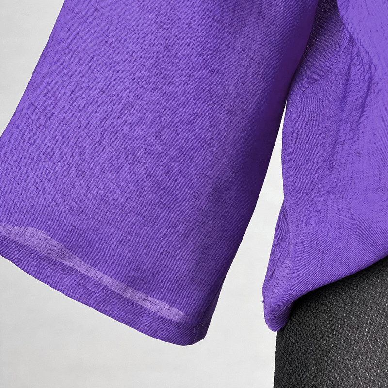 شومیز آستین بلند زنانه مدل گره ای کد AK1124 رنگ بنفش