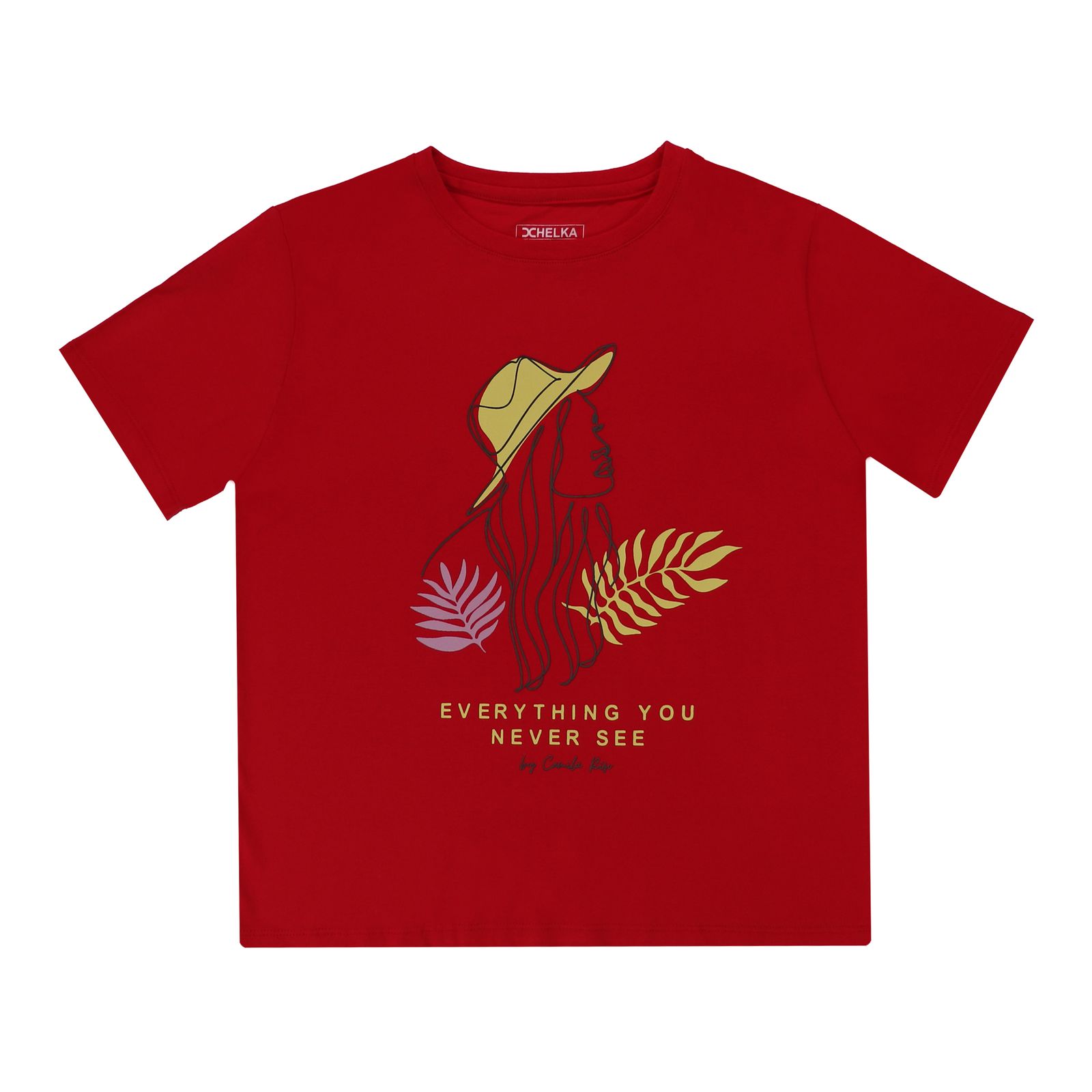 تی شرت آستین کوتاه زنانه هلکاپاژ مدل دختر جذاب -  - 1