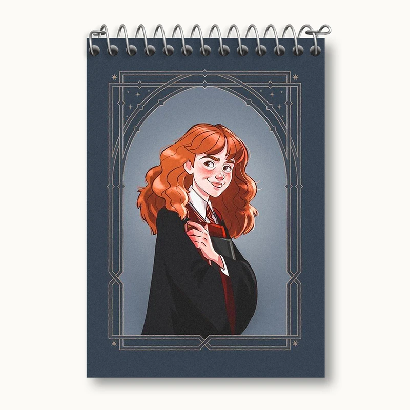دفتر یادداشت 50 برگ خندالو طرح هرماینی هری پاتر (Harry Potter) کد N2424