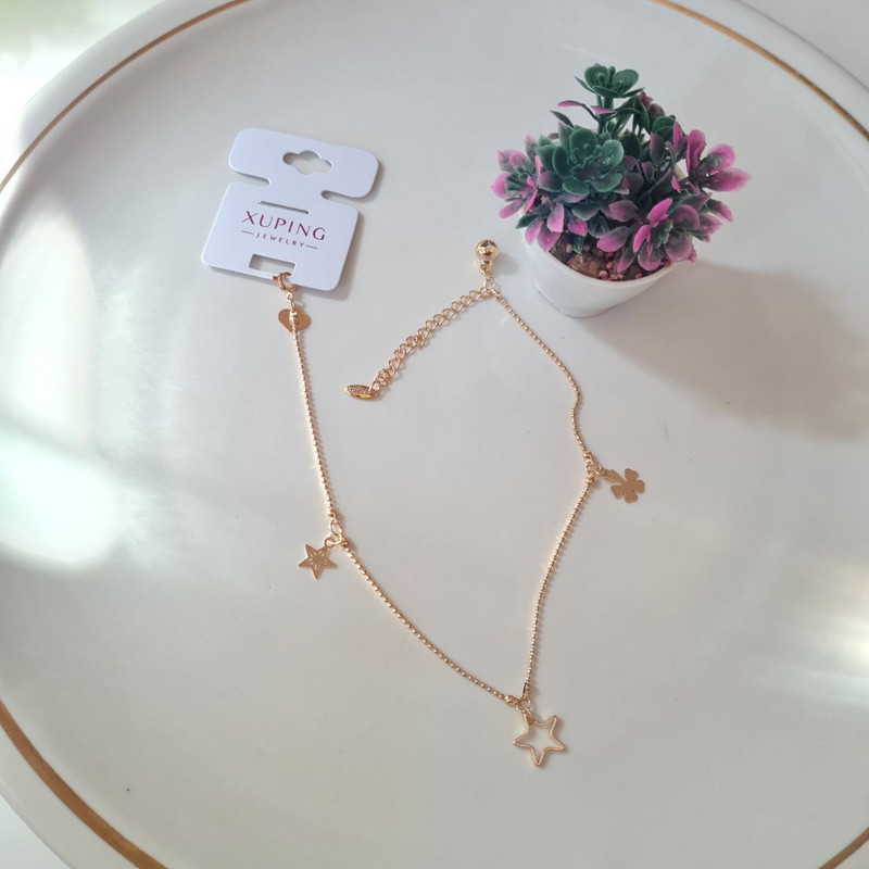 پابند زنانه ژوپینگ مدل ستاره قلب گل پابند زنانه ژوپینگ مدل ستاره قلب گل