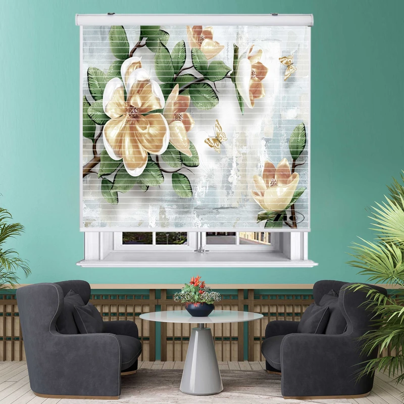 پرده زبرا زیو مدل 3D1071 سایز 150x150 سانتی متر