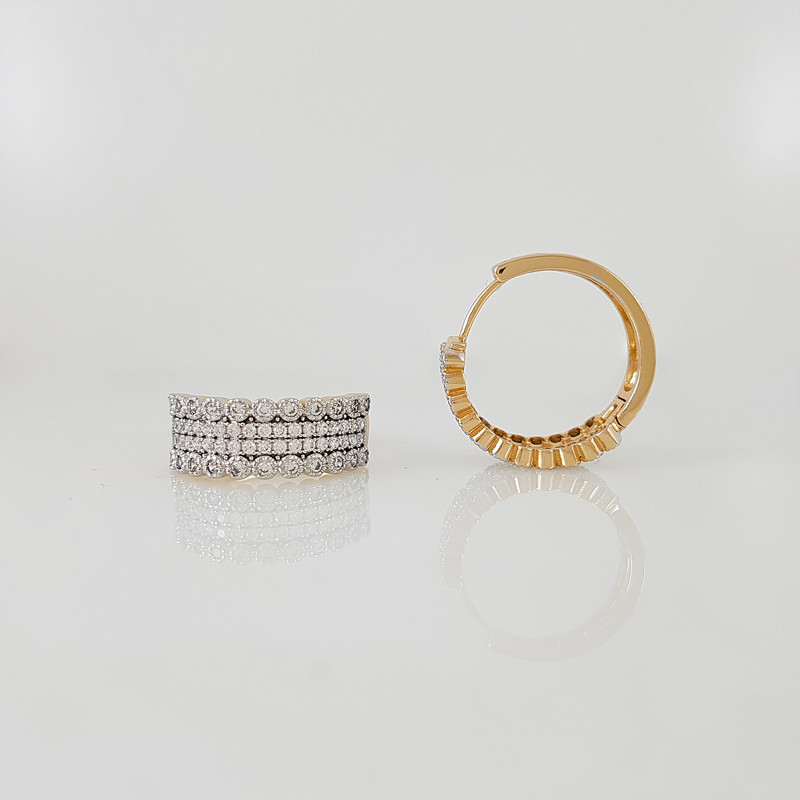 گوشواره زنانه ژوپینگ مدل 1748