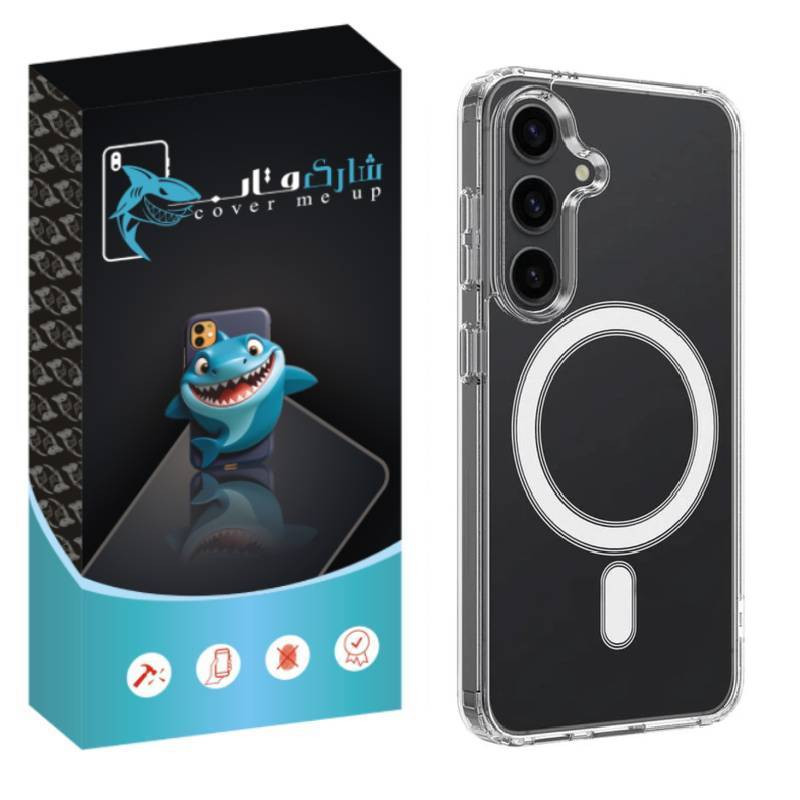 کاور شارک قاب مدل مگ سیف طرح ژله ای مناسب برای گوشی موبایل سامسونگ Galaxy S21 FE