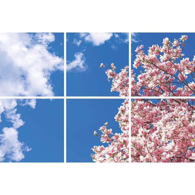 تایل سقفی آسمان مجازی مدل SK-432-2x3 سایز 60x60 مجموعه شش عددی