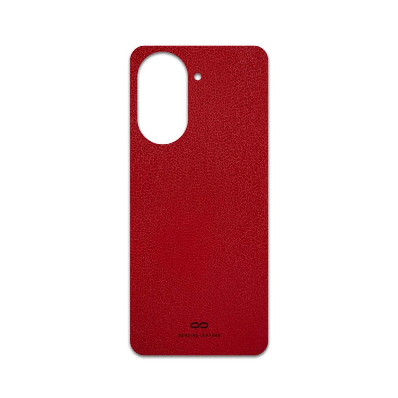 برچسب پوششی ماهوت مدل Red-Leather مناسب برای گوشی موبایل شیائومی Redmi A5 4G