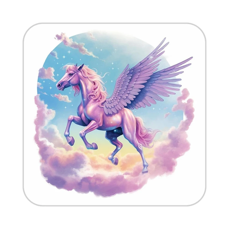 زیر لیوانی کاکتی طرح اسب تک شاخ و یونیکورن مدل mp32673