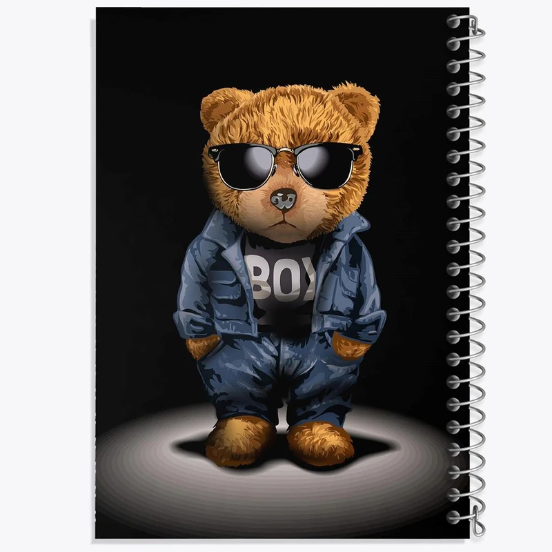 دفتر شطرنجی 50 برگ خندالو طرح تدی Teddy کد 26152