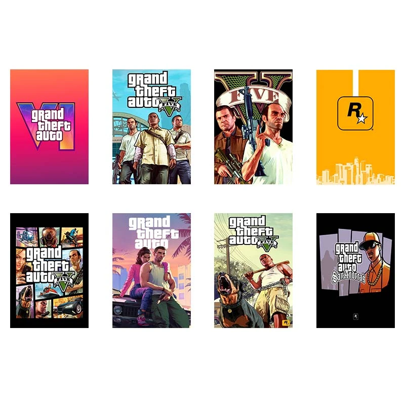 پوستر کارنيکا طرح گیم کد 79483 مجموعه 8 عددی