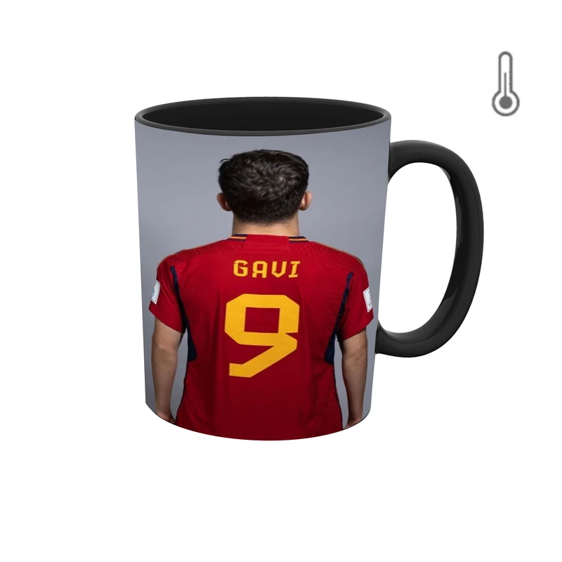 ماگ حرارتی طرح تیم ملی اسپانیا گاوی 