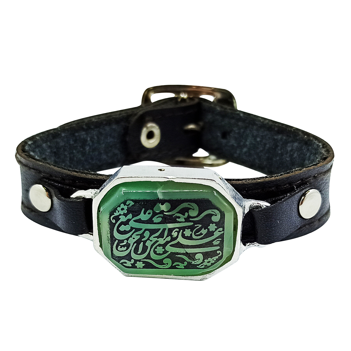دستبند مردانه سلین کالا مدل عقیق خطی کد ce-As41