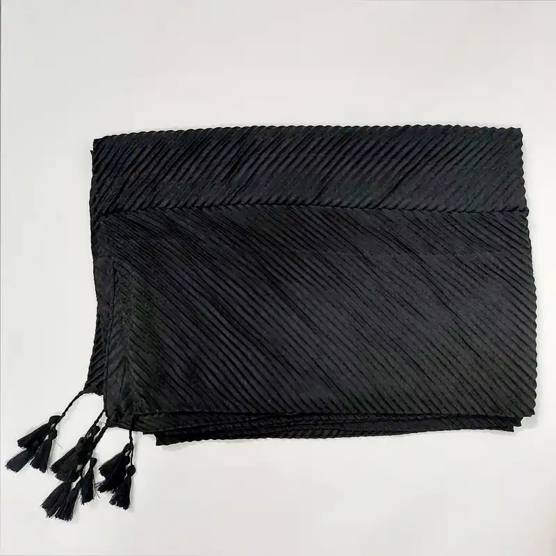 شال زنانه مدل پلیسه کجراه