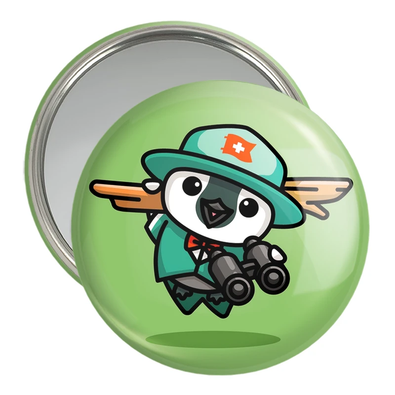 آینه جیبی خندالو مدل حیوانات بامزه جغد کد 28361