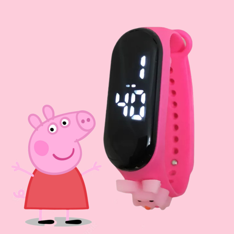 ساعت مچی دیجیتال دخترانه مدل pig-tuch