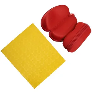 کیف عینک مدل سبک کد RED1 به همراه دستمال