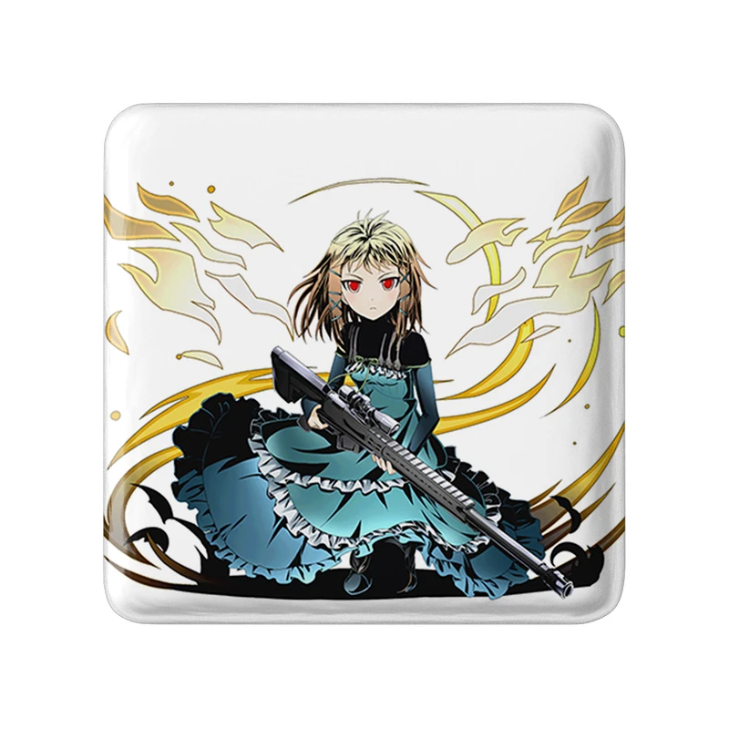 پیکسل خندالو طرح تینا انیمه گلوله سیاه مدل مربعی کد 35807