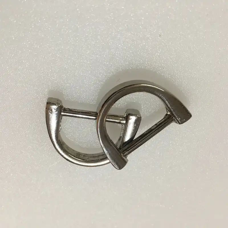 یراق کیف دوزی مدل نیم حلقه کد Y-2cm-R04-Stl بسته 4 عددی