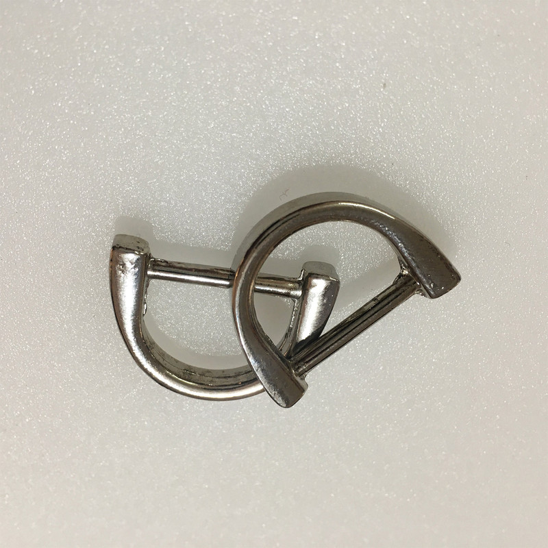 یراق کیف دوزی مدل نیم حلقه کد Y-2cm-R04-Stl بسته 4 عددی