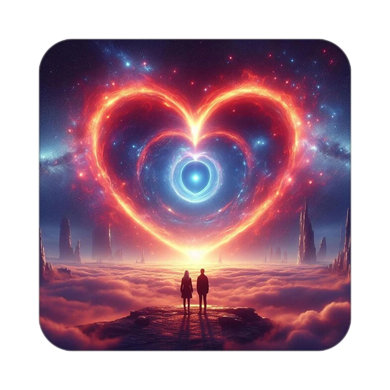 زیر لیوانی کاکتی مدل عاشقانه کد mp11728