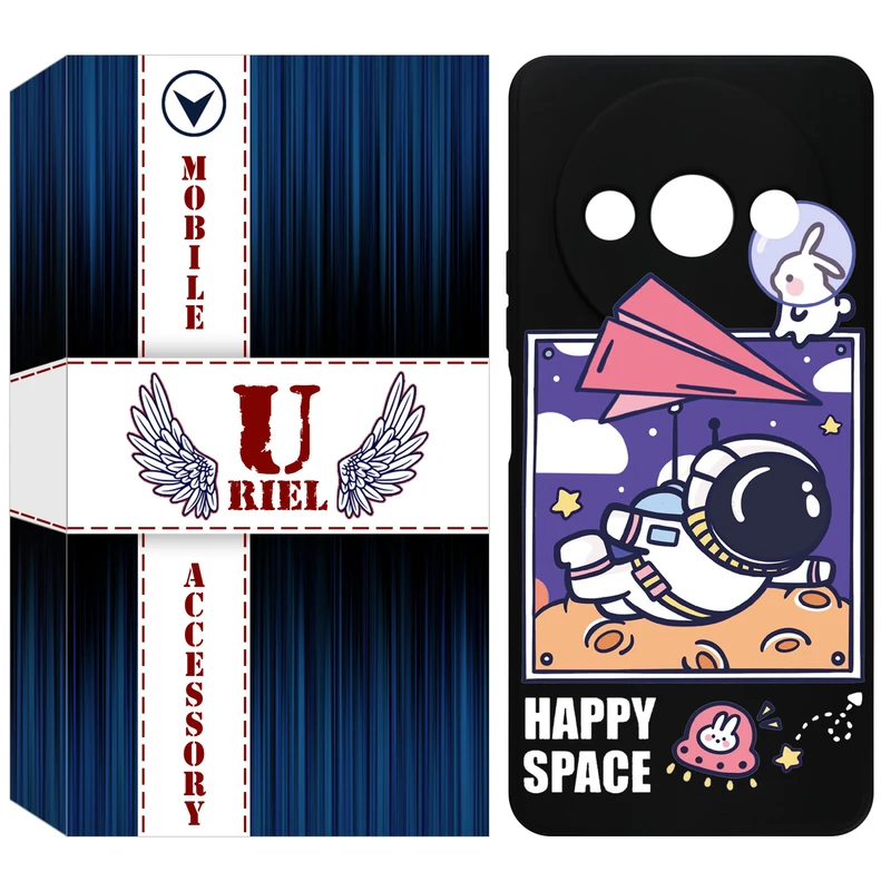 کاور یوریل قاب مدل KSH کد 22 طرح فضانورد مناسب برای گوشی موبایل شیائومی Redmi A3 / A3x