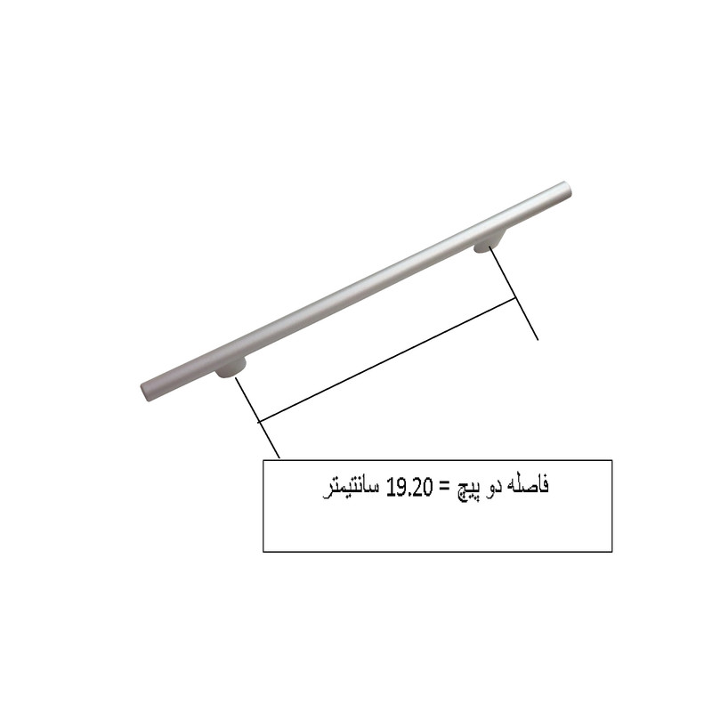 دستگیره کابینت مدل میله ای کد GH500 بسته 10 عددی