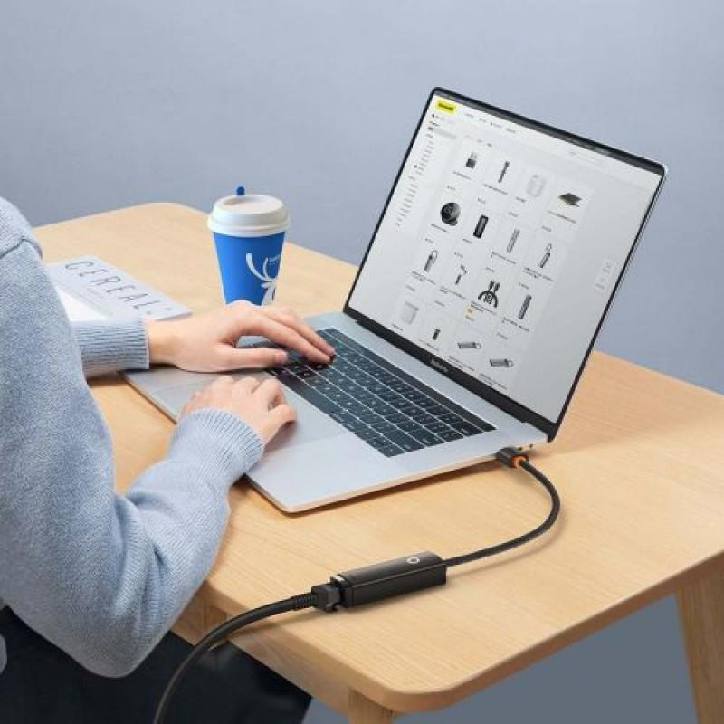 مبدل USB به LAN باسئوس مدل WKQX0000 100Mbps