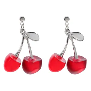 گوشواره دخترانه مدل گیلاس کیوت