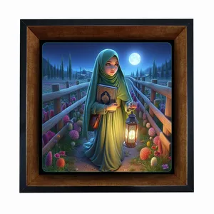 تابلو کاشی مبین ایده طرح دخترانه رمضان کد   X27  -  m1260
