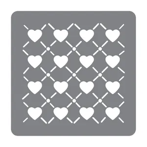 شابلون مدل قلب فانتزی طرح ضریح کد 30cm