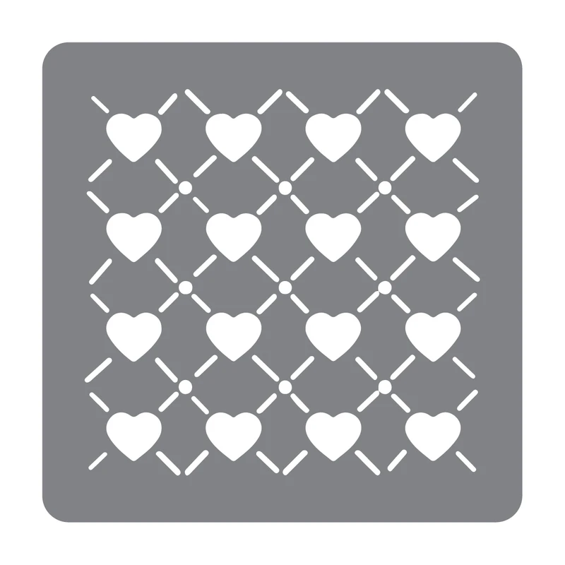 شابلون مدل قلب فانتزی طرح ضریح کد 30cm