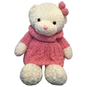 عروسک طرح خرس لباس دار مدل گل رز ارتفاع 130 سانتی متر