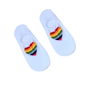 جوراب دخترانه مدل کالج قلب برجسته کد 05