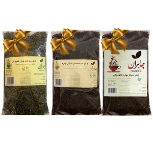 چای ایرانی سیاه سرگل و شکسته کلاسیک و سبز قلم کلاسیک  چایران - 1200 گرم بسته 3 عددی