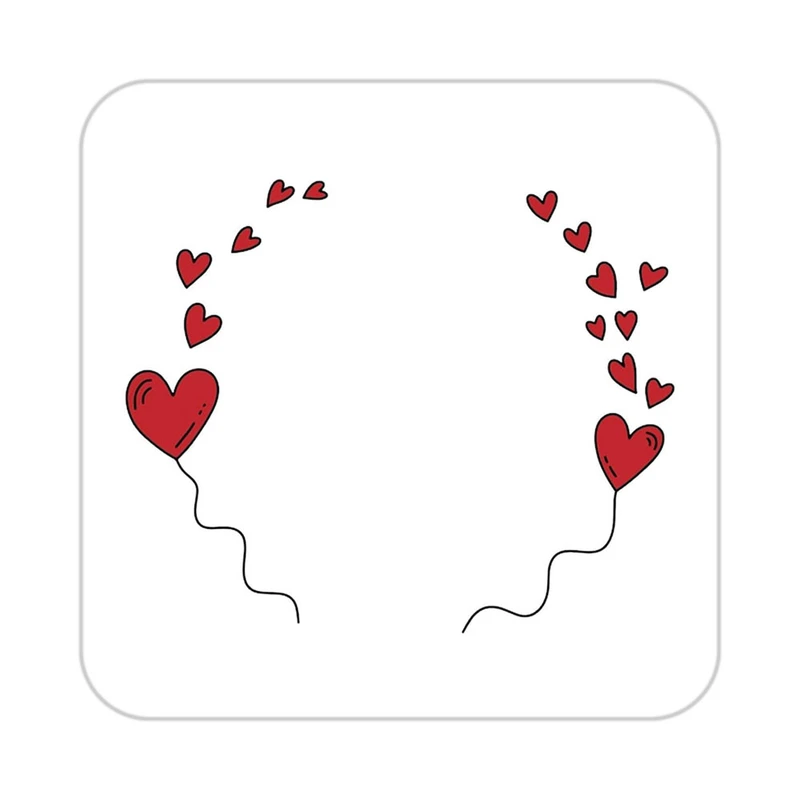 زیر لیوانی کاکتی طرح عاشقانه مدل mp40960