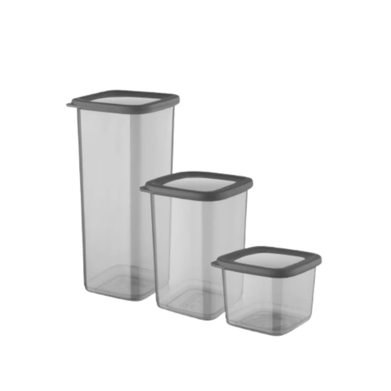 ظرف نگهدارنده مدل سه تایی استوانه مربعی nandy home