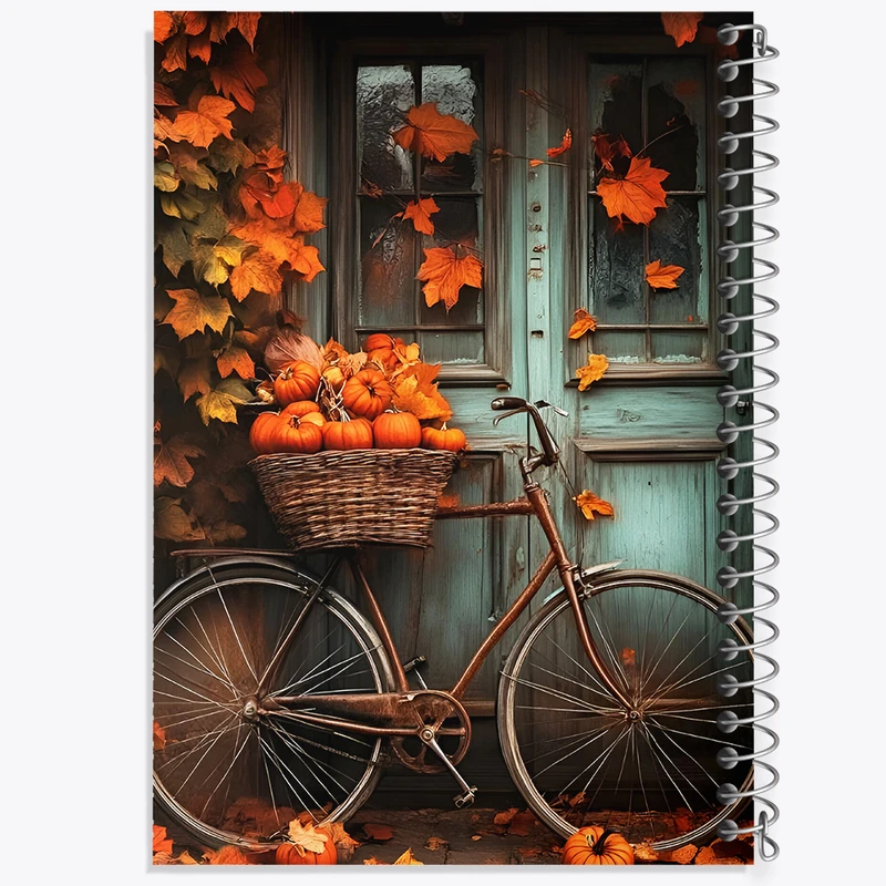 دفتر ژورنال نویسی 50 برگ خندالو مدل نقطه ای طرح پاییز کد F5646