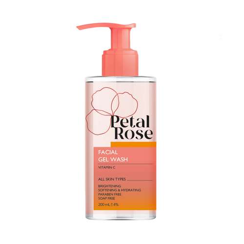 ژل شستشوی صورت پتال رز مدل VC  حجم 200 میلی لیتر