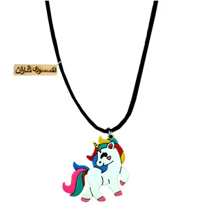 گردنبند دخترانه شاران مدل اسب تک شاخ کد 101