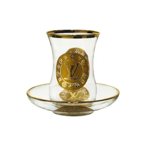 ست فنجان و نعلبکی 12 پارچه مناسب برای 6 نفر مدل کمرباریک کد 5571