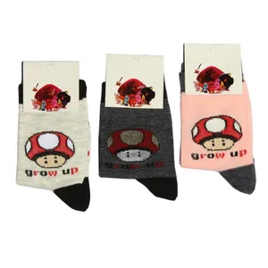 جوراب دخترانه مدل قارچی بسته 3 عددی