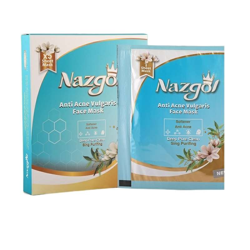 ماسک صورت نازگل مدل آکنه وزن 25 گرم بسته 5 عددی