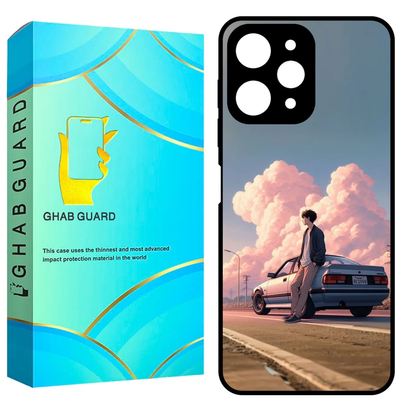 کاور قاب گارد طرح ماشین مدل GCHPN12 مناسب برای گوشی موبایل شیائومی Redmi Note 12 4G