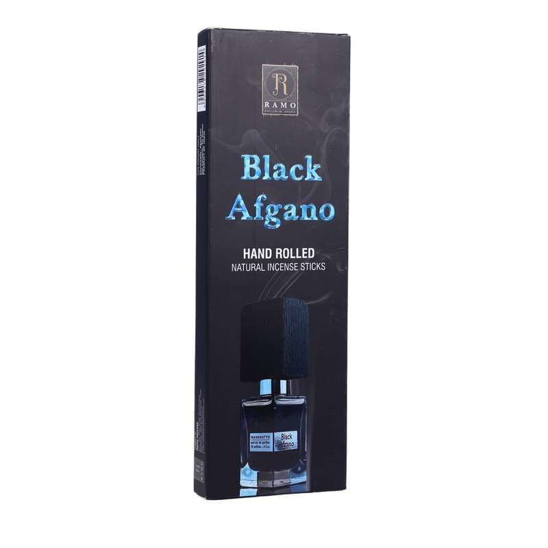 عود دست ساز رامو مدل ۰۲ رایحه Black afgano بسته ۲۰ عددی عود دست ساز رامو مدل ۰۲ رایحه Black afgano بسته ۲۰ عددی