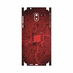 MAHOOT Red Printed Circuit Board-FullSkin Cover Sticker for Nokia 3.1