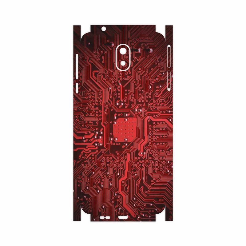 برچسب پوششی ماهوت مدل Red Printed Circuit Board-FullSkin مناسب برای گوشی موبایل نوکیا 3.1