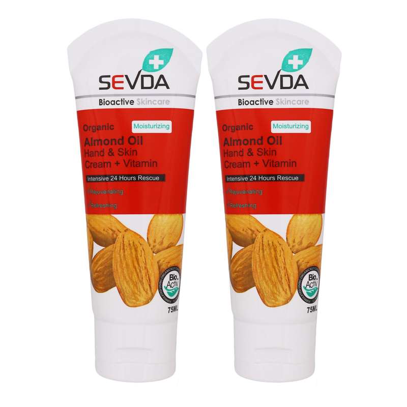 کرم مرطوب کننده سودا مدل بادام حجم 75 میلی لیتر مجموعه 2 عددی کرم مرطوب کننده سودا مدل بادام حجم 75 میلی لیتر مجموعه 2 عددی