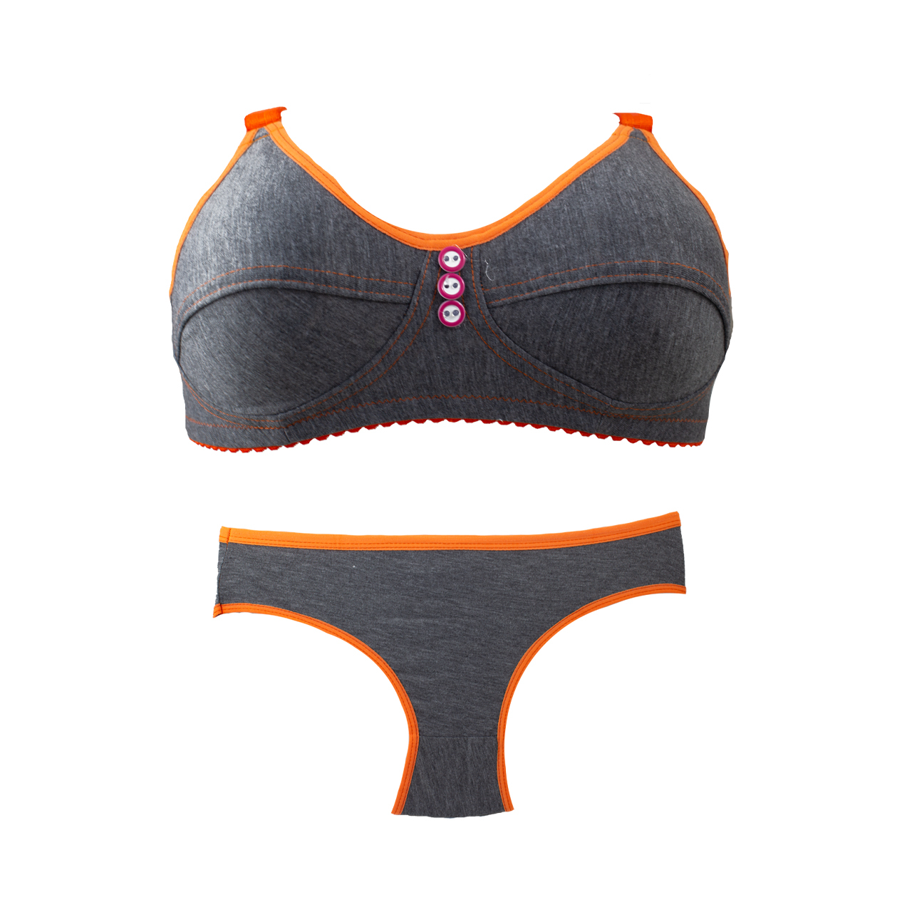 ست شورت و سوتین زنانه مدل ملانژ کد M111