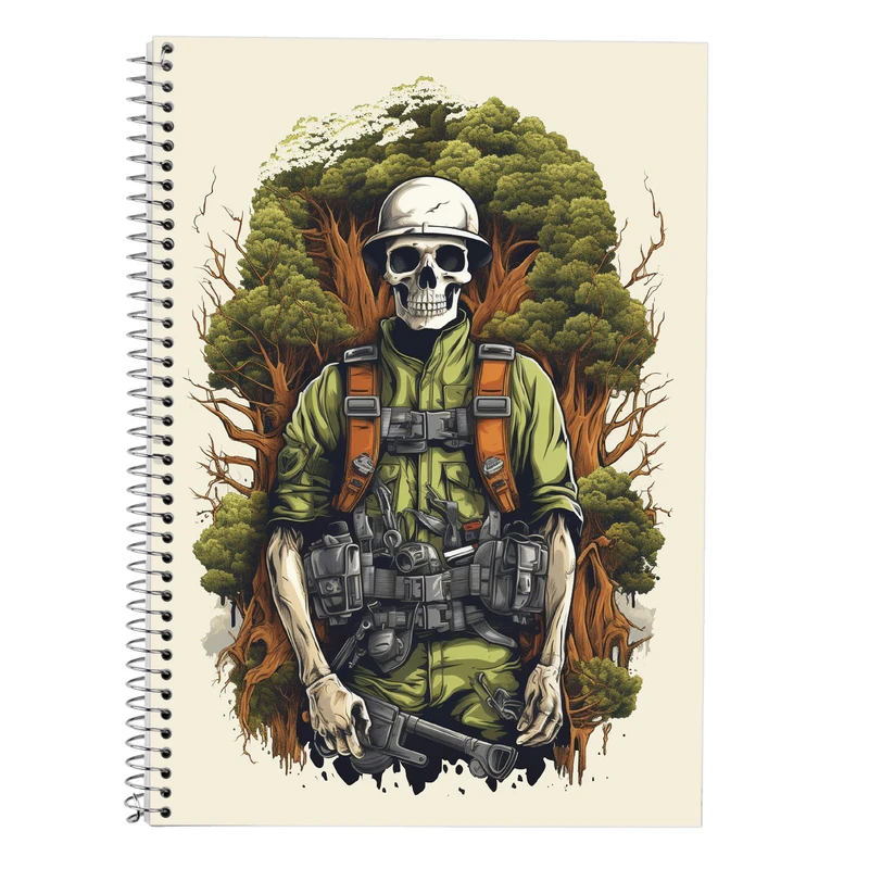 دفتر زبان 50 برگ مدوپد مدل سه خط طرح ChainSaw Man کد DF10907