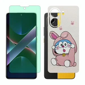 Glass Together model Green light screen protector suitable for Xiaomi Poco X7 Pro mobile phone with back cover sticker